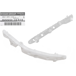 NISSAN JUKE F15 10- MOCOWANIE ZDERZAKA PRZEDNIEGO ŚLIZG LEWY OE 62223-1KA0A